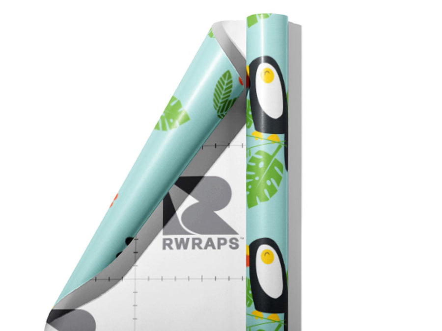 Happy Tropics Birds Wrap Film Sheets~Rwraps Series 914 Happy Tropics Birds Scrolled Sheet~3