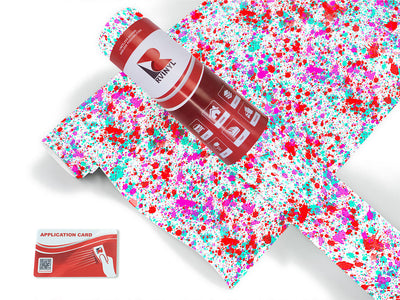 happy valentine paint splatter Craft Vinyl Roll