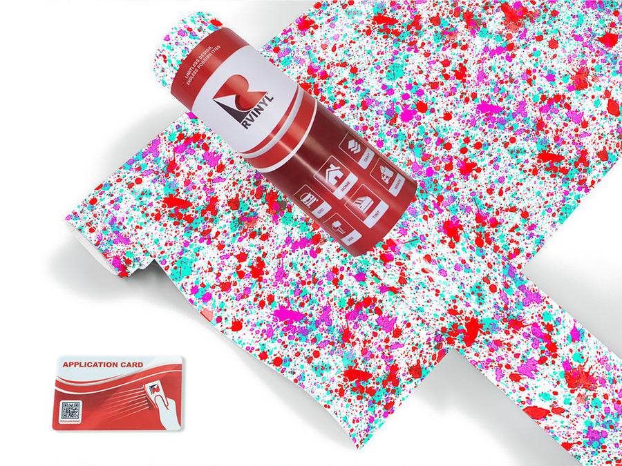 happy valentine paint splatter Craft Vinyl Roll