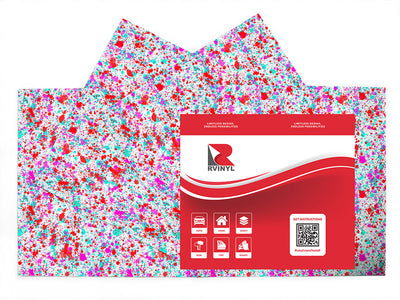 happy valentine paint splatter Craft Vinyl Sheet Pack