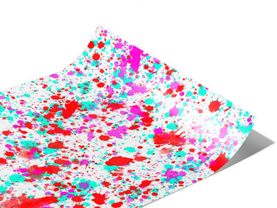 Happy Valentine Paint Splatter Vinyl Wraps~Rwraps Series 914 Digitally Printed Vinyl Wrap~0