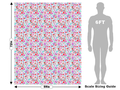 Happy Valentine Paint Splatter Vehicle Wrap Scale~Rwraps Series 914 Happy Valentine Paint Splatter Measurements~1