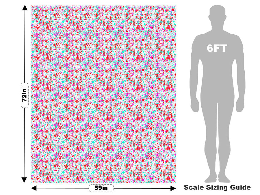 Happy Valentine Paint Splatter Vehicle Wrap Scale~Rwraps Series 914 Happy Valentine Paint Splatter Measurements~1