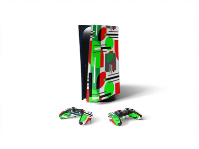hard apple abstract geometric Sony PS5 DIY Skin