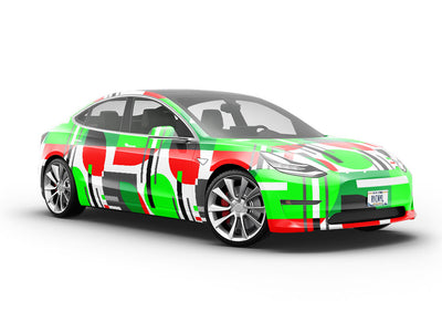 Hard Apple Abstract Vehicle Vinyl Wrap
