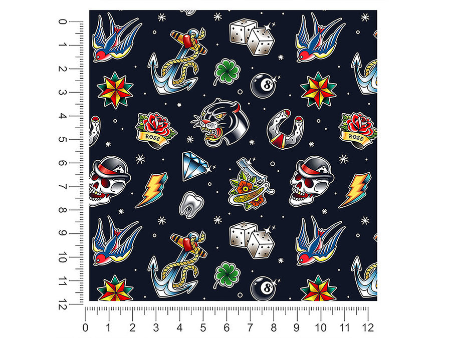 hardcore classic tattoo 1ft x 1ft Craft Sheets