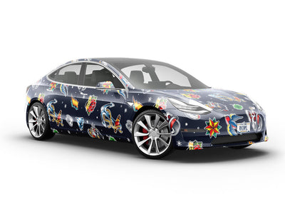 Hardcore Classic Tattoo Vehicle Vinyl Wrap
