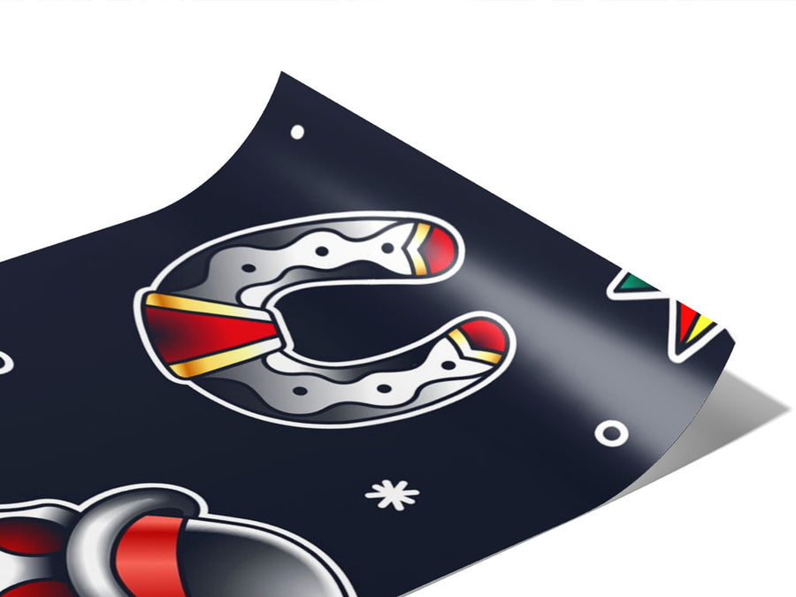 Hardcore Classic Tattoo Vinyl Wraps~Rwraps Series 914 Digitally Printed Vinyl Wrap~0