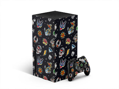 hardcore classic tattoo XBOX DIY Decal