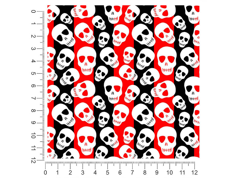 harlequin heads skull and bones 1ft x 1ft Craft Sheets