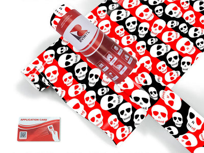 harlequin heads skull and bones Craft Vinyl Roll