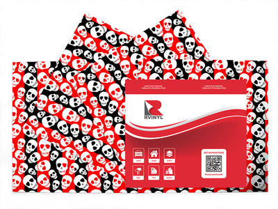 harlequin heads skull and bones Craft Vinyl Sheet Pack