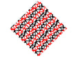 Harlequin Heads Halloween Vinyl Wrap Pattern