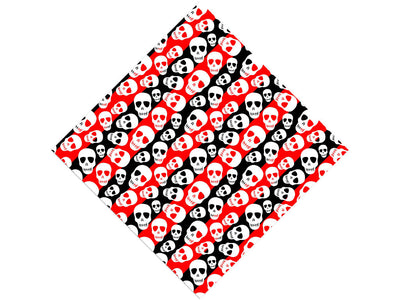 Harlequin Heads Halloween Vinyl Wrap Pattern