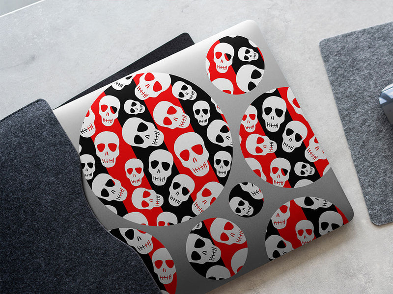 harlequin heads skull and bones DIY Laptop Stickers