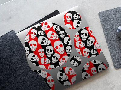 harlequin heads skull and bones DIY Laptop Stickers