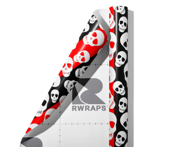 Harlequin Heads Halloween Wrap Film Sheets~Rwraps Series 914 Harlequin Heads Halloween Scrolled Sheet~3