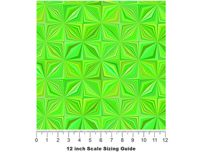 Harlequin Stars Mosaic Vinyl Film Pattern Size 12 inch Scale~Rwraps Harlequin Stars Mosaic Sizing Chart~2