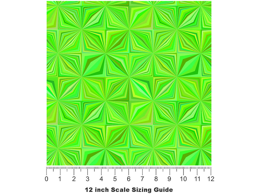Harlequin Stars Mosaic Vinyl Film Pattern Size 12 inch Scale~Rwraps Harlequin Stars Mosaic Sizing Chart~2