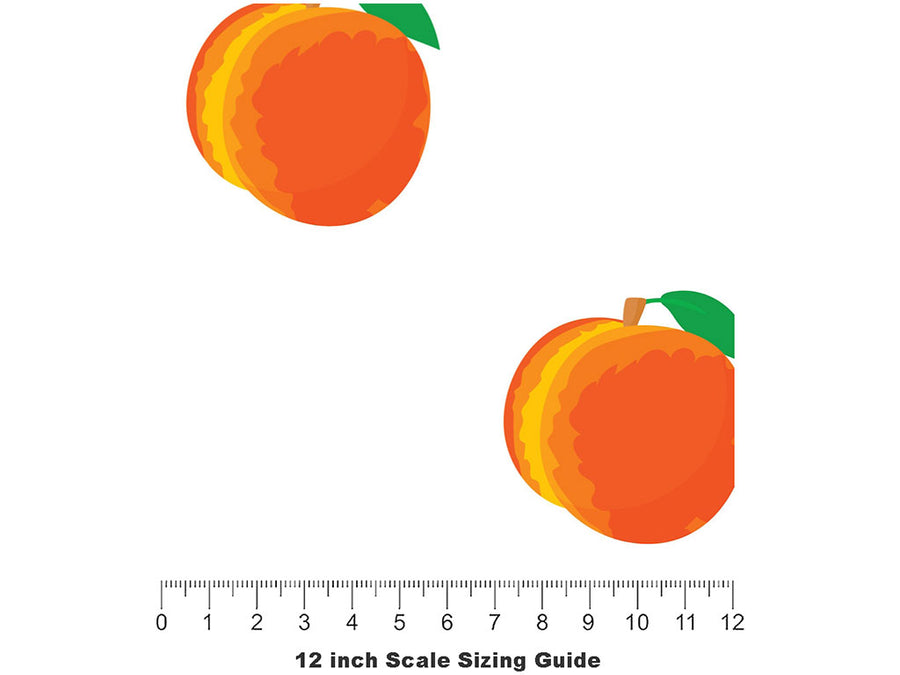 Harmony Honey Fruit Vinyl Film Pattern Size 12 inch Scale~Rwraps Harmony Honey Fruit Sizing Chart~2