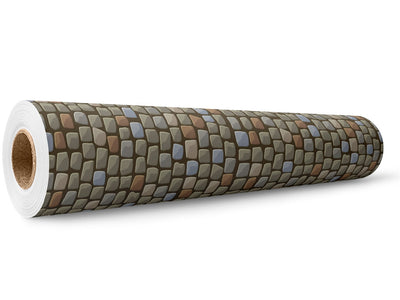 Harvest Brown Brick Wrap Film Wholesale Roll~Rwraps Series 914 Digitally Printed Vinyl Roll~5