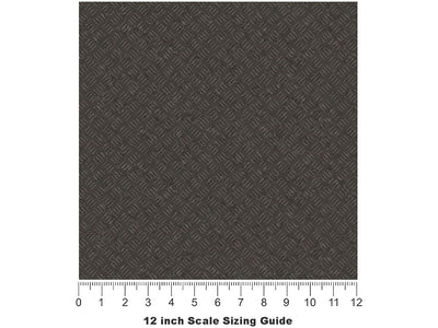 Hatched Metal Diamond Plate Vinyl Film Pattern Size 12 inch Scale~Rwraps Hatched Metal Sizing Chart~2