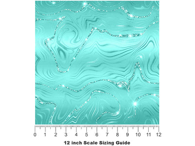 Hathor Blessed Gemstone Vinyl Film Pattern Size 12 inch Scale~Rwraps Hathor Blessed Gemstone Sizing Chart~2