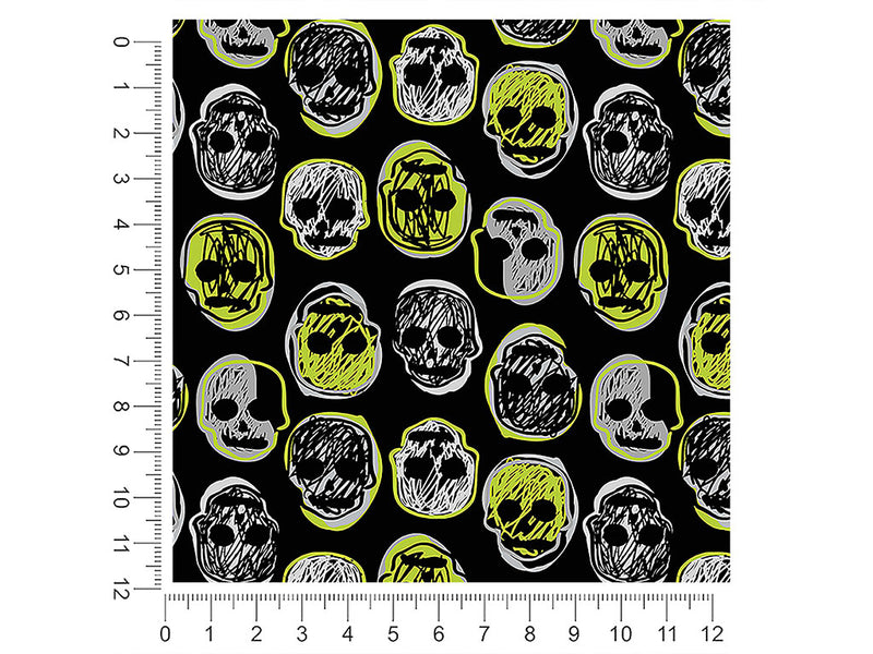 haunted dreams skull and bones 1ft x 1ft Craft Sheets