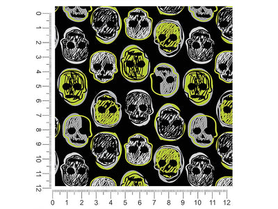 haunted dreams skull and bones 1ft x 1ft Craft Sheets