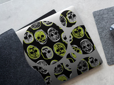 haunted dreams skull and bones DIY Laptop Stickers