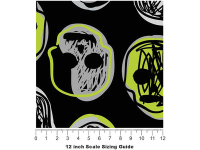 Haunted Dreams Halloween Vinyl Film Pattern Size 12 inch Scale~Rwraps Haunted Dreams Halloween Sizing Chart~2