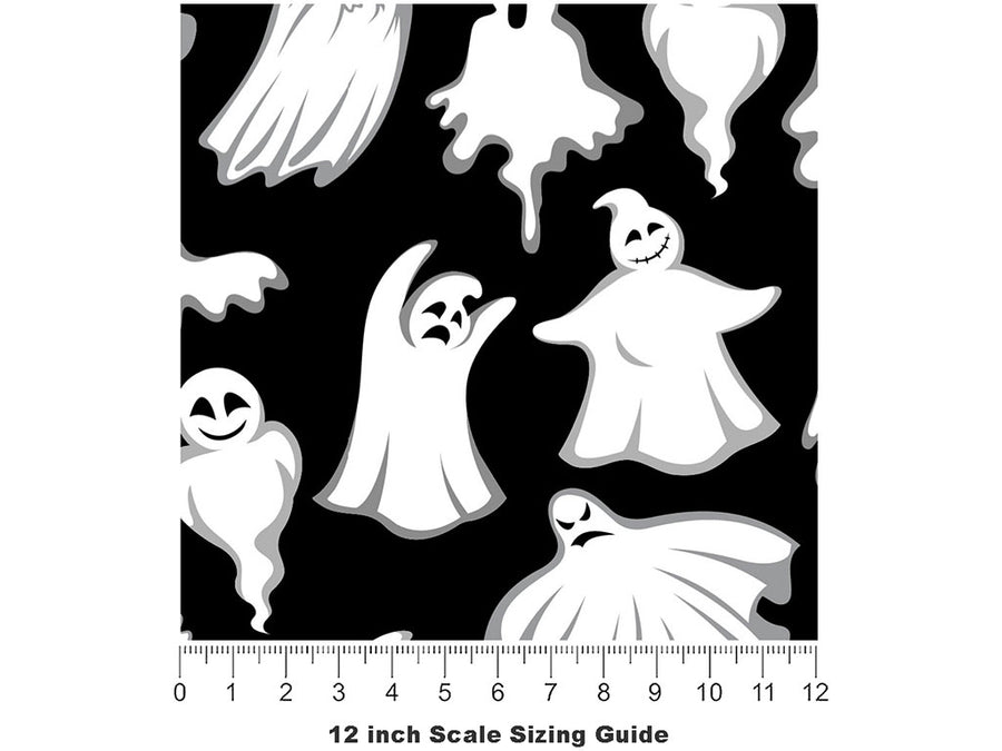 Haunted Parade Halloween Vinyl Film Pattern Size 12 inch Scale~Rwraps Haunted Parade Halloween Sizing Chart~2