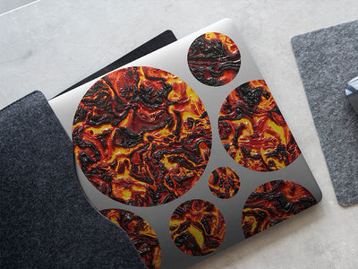 hawaiian islands lava DIY Laptop Stickers