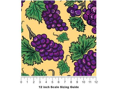 Heard It Through FruIt Vinyl Film Pattern Size 12 inch Scale~Rwraps Heard It Through FruIt Sizing Chart~2