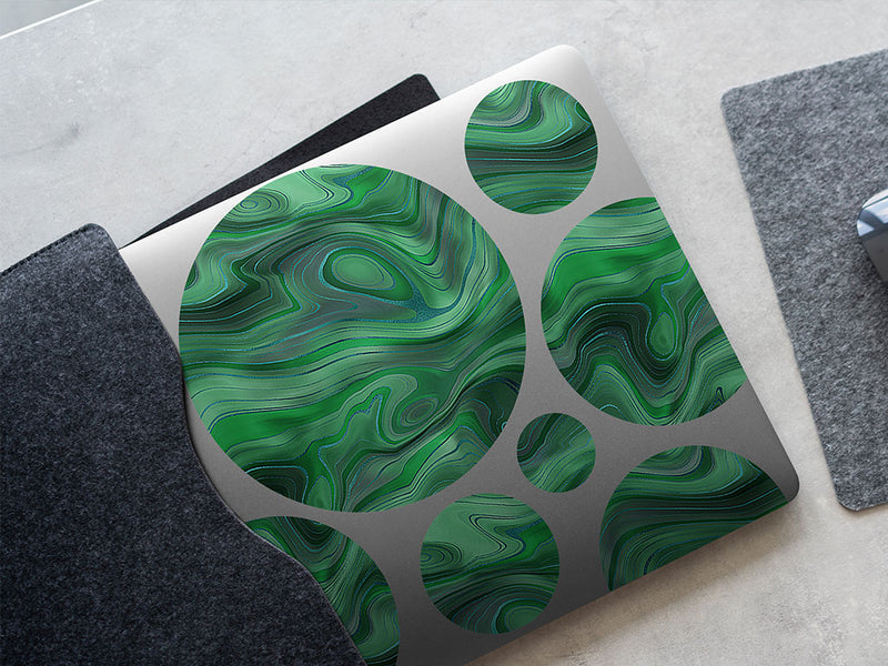 heart chakra gemstone films DIY Laptop Stickers