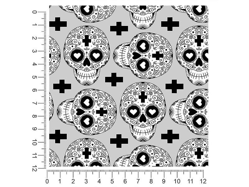 heart eyes day of the dead 1ft x 1ft Craft Sheets
