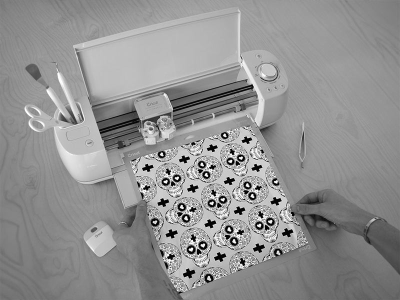 heart eyes day of the dead Cricut Compatible Vinyl