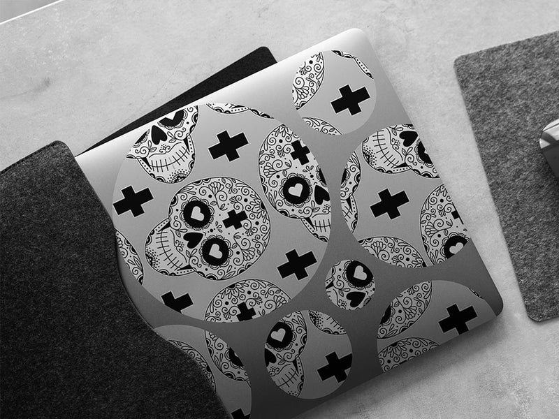 heart eyes day of the dead DIY Laptop Stickers