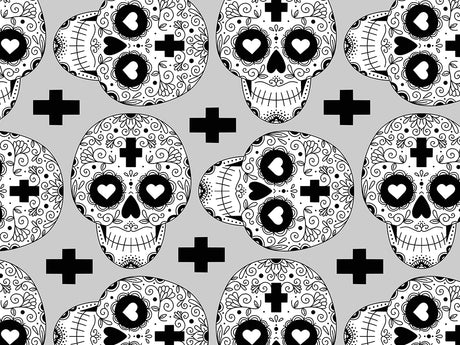 Heart Eyes Day of the Dead Vinyl Wrap Pattern~Rwraps Series 914 Digitally Printed Vinyl Wrap~0