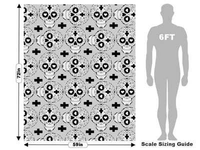 Heart Eyes Day of the Dead Vehicle Wrap Scale~Rwraps Series 914 Heart Eyes Day of the Dead Measurements~1