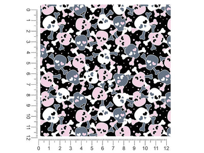 heart eyes skull and bones 1ft x 1ft Craft Sheets