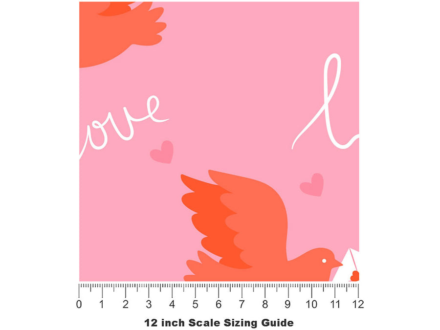 Heartfelt Carriers Birds Vinyl Film Pattern Size 12 inch Scale~Rwraps Heartfelt Carriers Birds Sizing Chart~2