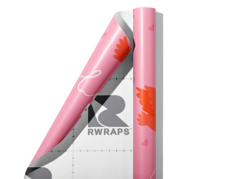 Heartfelt Carriers Birds Wrap Film Sheets~Rwraps Series 914 Heartfelt Carriers Birds Scrolled Sheet~3