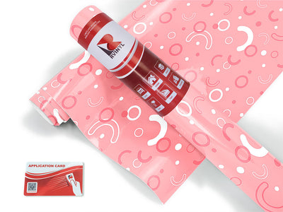 hearts affair abstract geometric Craft Vinyl Roll