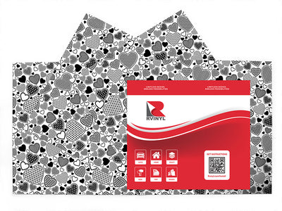 hearts bursting heart Craft Vinyl Sheet Pack