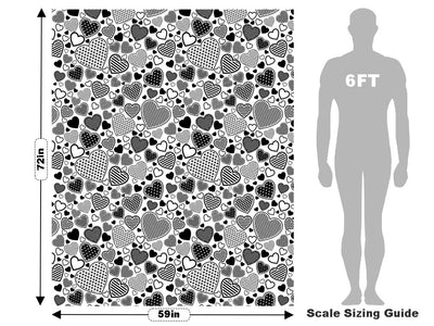 Hearts Bursting Heart Vehicle Wrap Scale~Rwraps Series 914 Hearts Bursting Heart Measurements~1
