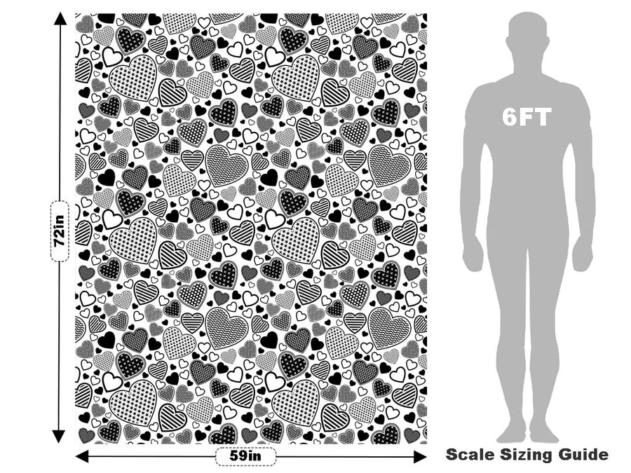 Hearts Bursting Heart Vehicle Wrap Scale~Rwraps Series 914 Hearts Bursting Heart Measurements~1