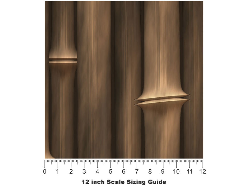 Hearty Himalayan Bamboo Vinyl Film Pattern Size 12 inch Scale~Rwraps Hearty Himalayan Bamboo Sizing Chart~2