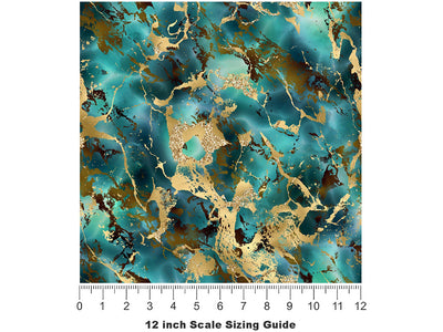 Heaven Eye Gemstone Vinyl Film Pattern Size 12 inch Scale~Rwraps Heaven Eye Gemstone Sizing Chart~2