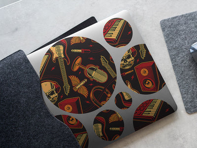 heavy metal music DIY Laptop Stickers